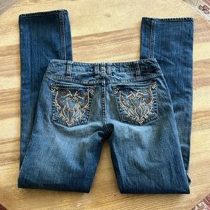 J & Company flashy pocket jeans
